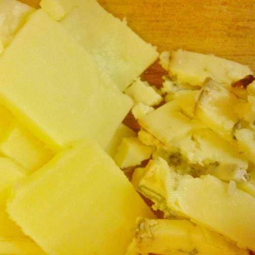 Slice the cheese