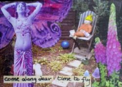 collage atc using found images