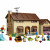 The exterior of the Simpsons house, which shows you all six of the included mini-figures, the car and the outside gear. I love the barbeque!