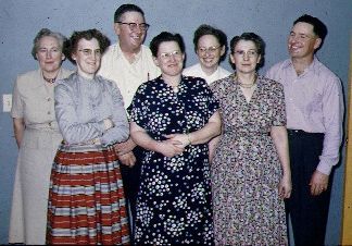 Dad on the right with all his sibling. 1954.