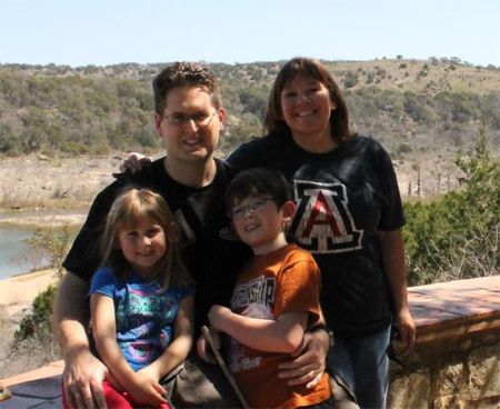 Our youngest daughter, her husband, and their kids, our grandchildren.