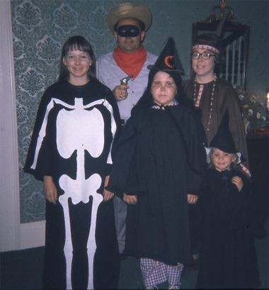 Halloween Costume party at Iowa Governor's mansion when our daughters were young.