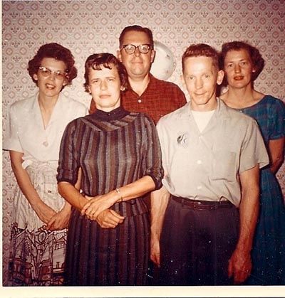 My mother-in-law, on left, with her four sibs