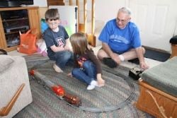 Show grandkids the old electric train