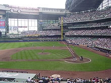 Miller field, home of the Milwaukee Brewers baseball team