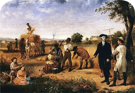 George Washington as Farmer at Mount Vernon
