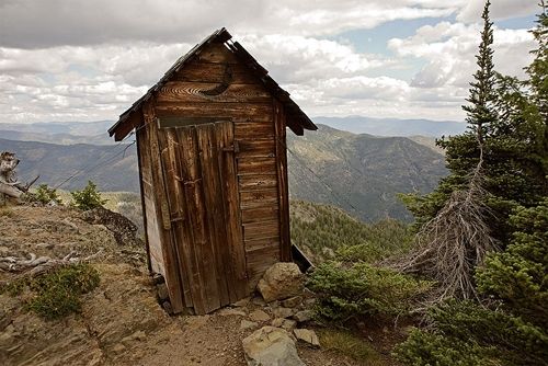 Privy on the Mountain - just a fascinating photo!  ;-)
