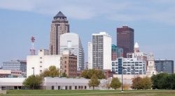 Des Moines, Iowa, skyline - the capital city