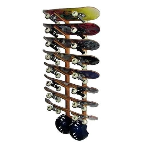 Del Sol Racks Skateboard Rack 8 Space Angle
