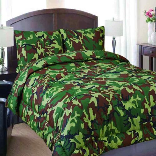 Reversible Comforter Military Camouflage Print