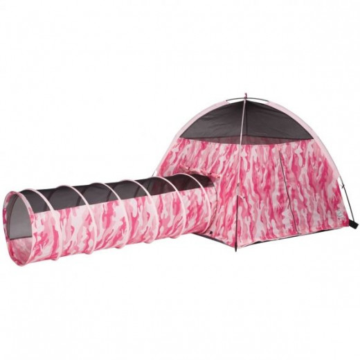 Pacific Play Tents Pink Camo Tent &amp; Tunnel Combo