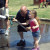 Every firefighter knows you have to break the rookies in early and our families are always ready to grab a handline, gear up and go team, go! Picture of Fire Chief Barry Rashkin and his granddaughter "manning" the attack handline. Every firefighter knows you have to break the rookies in early and our families are always ready to grab a handline, gear up and go team, go! Picture of Fire Chief Barry Rashkin and his granddaughter "manning" the attack handline.
