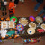 Halloween candy individually wrapped to eat now or take home for later along with trays and trays and trays of cookies. Halloween candy individually wrapped to eat now or take home for later along with trays and trays and trays of cookies.