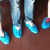 Biosecurity is very important on the farm. We wore booties so that anything we had on our shoes would not come in contact with the cows in the barn. Biosecurity is very important on the farm. We wore booties so that anything we had on our shoes would not come in contact with the cows in the barn.