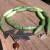 Your dyed, upcycled paper bead necklace ready to wear. Your dyed, upcycled paper bead necklace ready to wear.