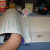 Cut the wide roll Duck Tape to one inch longer than the binder side you want to cover Cut the wide roll Duck Tape to one inch longer than the binder side you want to cover