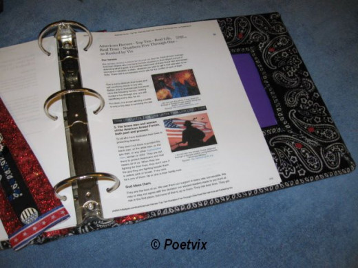 It's time to start filling up my notebook. I'm going with my American heroes to start with. As you may have guessed, I do political writings and poetry. Talk about a weird melting of interest! Yes, I have even done political poetry. I'm warped.