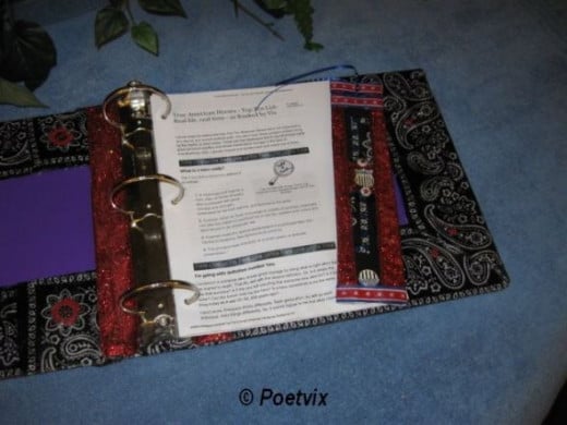 My first articles stored in the patriotic interactive notebook