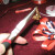Bend the earring post to make a loop around the last smallest ribbon before gluing it down. Bend the earring post to make a loop around the last smallest ribbon before gluing it down.