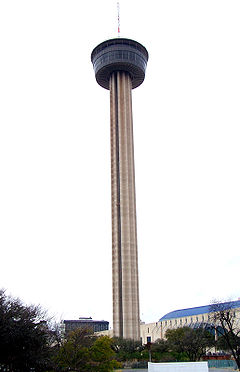 The Tower of the Americas in San Antonio, Texas built for the HemisFair '68