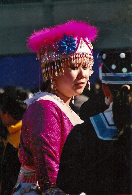 Every year the Hmong New Year's celebration brings lovely authentic costumes.