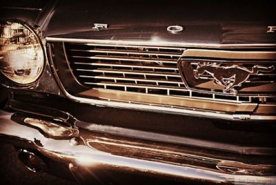 Classic Mustang Kickin' Grill in Black!