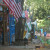 Row of cabins at the fairgrounds Row of cabins at the fairgrounds