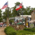 Entrance sign: Est 1889, with United States and Mississippi Flags. Historical Marker states the fair "fosters political, agricultural, educational and social exchanges of knowledge and ideas" Entrance sign: Est 1889, with United States and Mississippi Flags. Historical Marker states the fair "fosters political, agricultural, educational and social exchanges of knowledge and ideas"