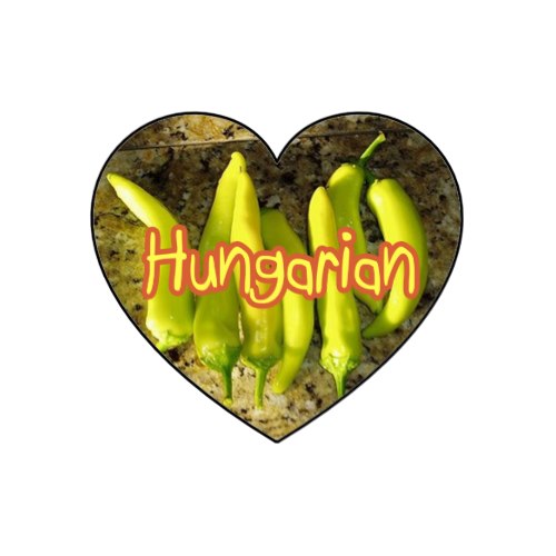 Hungarian pepper stickers