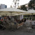 Crowds enjoying themselves in the park. Crowds enjoying themselves in the park.