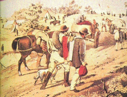 Off to the goldfields