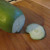 Slice off the stem end of the papaya and wash off the 'glue' that comes out. Slice off the stem end of the papaya and wash off the 'glue' that comes out.