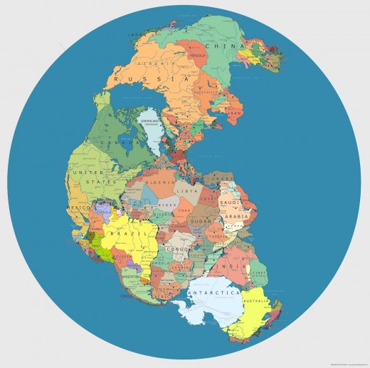 300 million years ago there was only one continent. If Humans cannot interconnect with each other over large distances, the conclusion is that we are living more than 300 million years on Earth. It might be even both...
