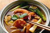 Thai spicy shrimp soup