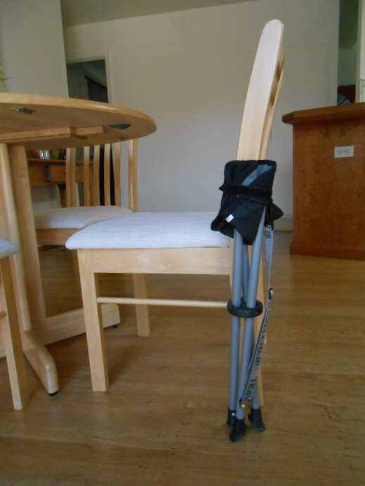It is 32 inches from end to end when folded