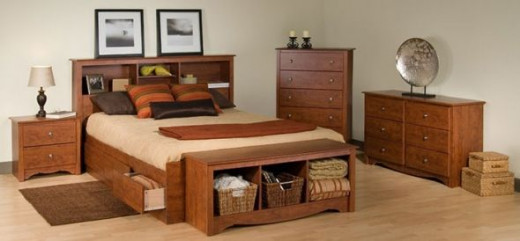 queen size bed with drawers