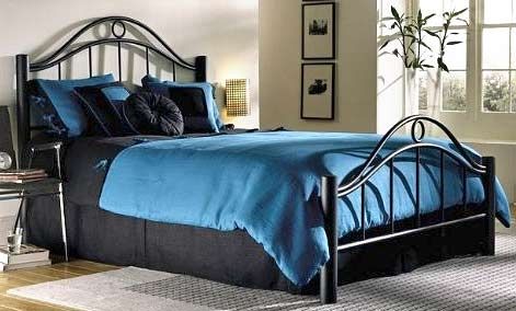 Linden Queen size metal bed frame