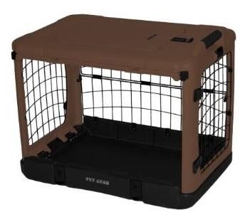 The Other Door Deluxe Steel And Plastic Crate in Tan and Black