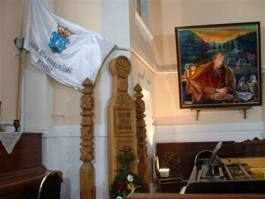 Inside of the Bela Bartok church
