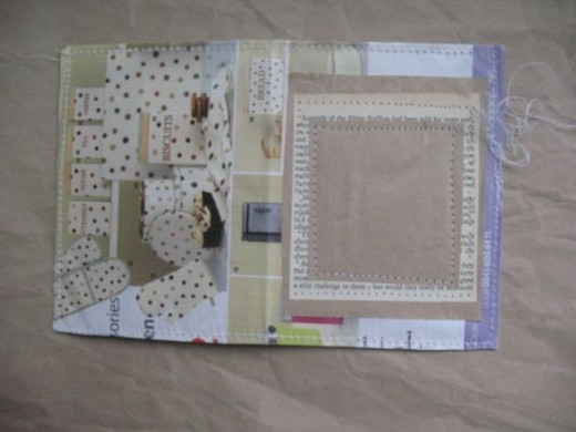 Building up the front of the Christmas Card
