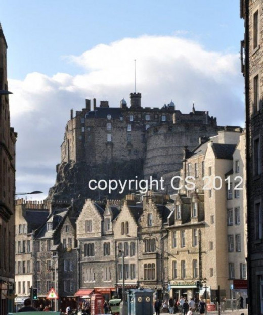 My Own Picture Of Edinburgh Castle From the Grassmarket Taken with a Nikon D90