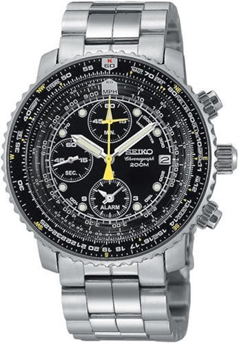 The Seiko Men's SNA411 Flight Alarm Chronograph