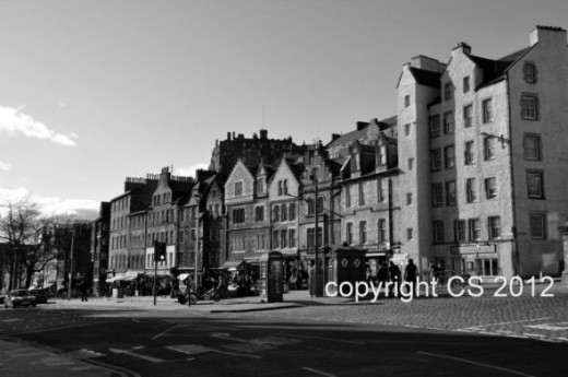 Edinburgh Grassmarket.  My picture with a Nikon D90