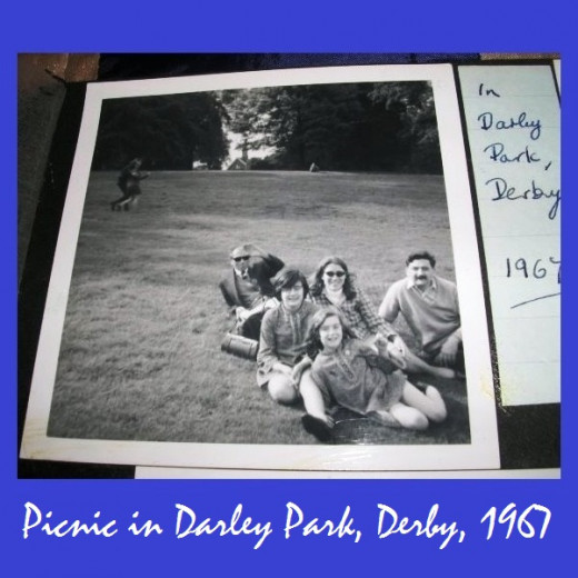 This photo of my family was taken by my grandmother in 1967. My grandfather is in the back left, Dad on the right, My sister and I in front of Mum.