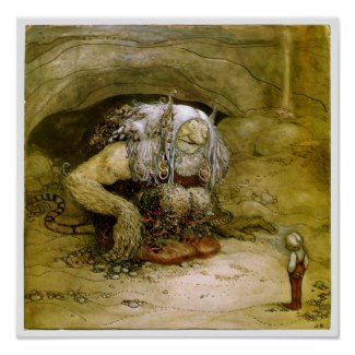 Vintage Art - John Bauer Fantasy Art Poster 