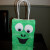 This is a fun dragon design that younger boys will like- the front of the bag. P.S. Kids LOVE googley eyes!