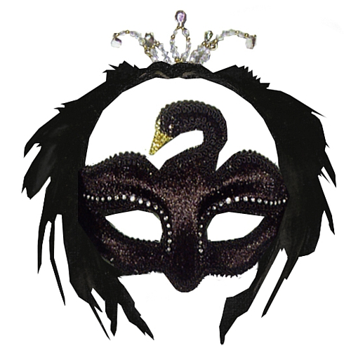 Black Jewelled Swan Eyemask