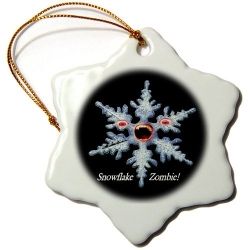 Snowflake Zombie ornament
