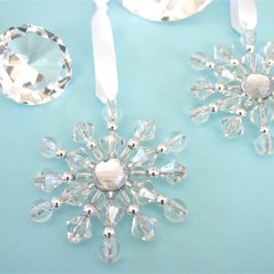 Beaded Snowflake ornaments