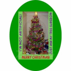 Modern and Vintage Trees on Christmas Ornaments